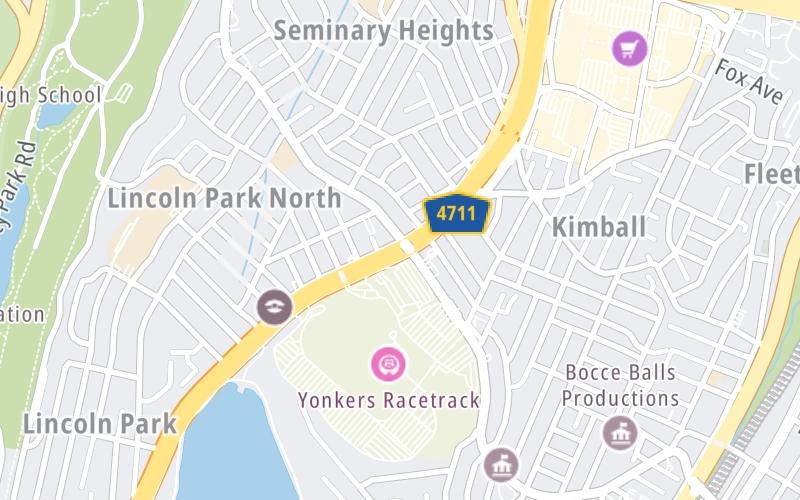 Yonkers Avenue / Raceway No SB Exit