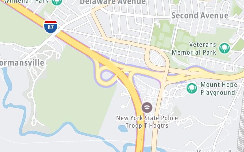 I-787 / US Hwy 9W / Downtown Albany