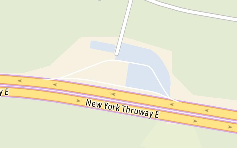 Static map of New York State Thruway at Chittenango Travel Plaza
