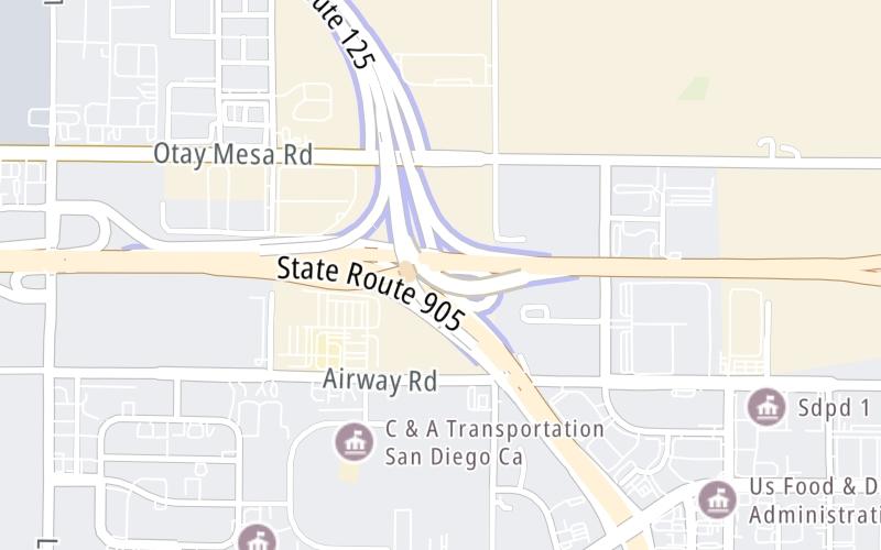 Otay Mesa Fwy/CA 905 / to Tijuana, Mexico