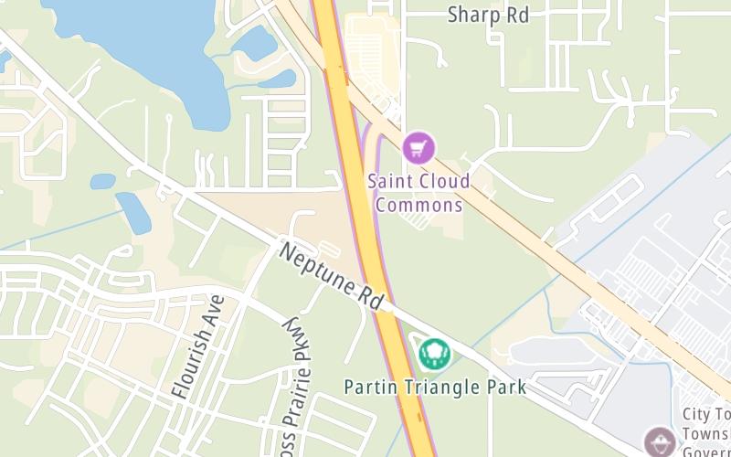 Static map of Floridas Turnpike at US 192