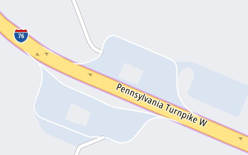 Static map of Pennsylvania Turnpike at North Somerset Service Plaza