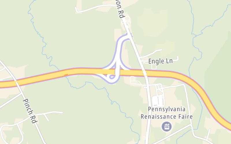 Static map of Pennsylvania Turnpike at PA 72