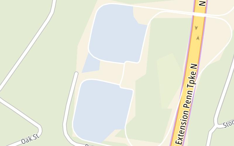 Static map of Pennsylvania Turnpike at Hickory Run Service Plaza