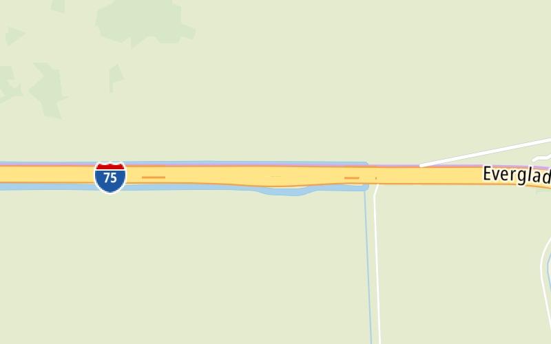 Static map of Alligator Alley at Westbound Toll Plaza