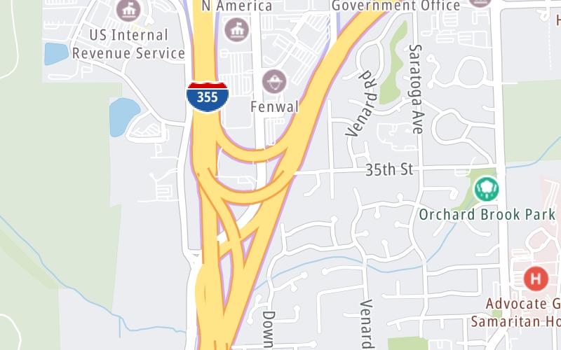 I–88 WB to I–355 SB / I–355 NB to I–88 E