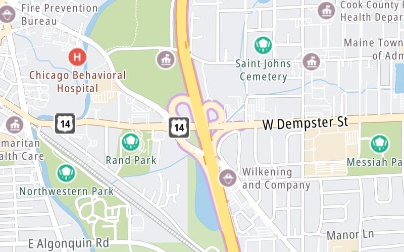 Dempster Street/US 14