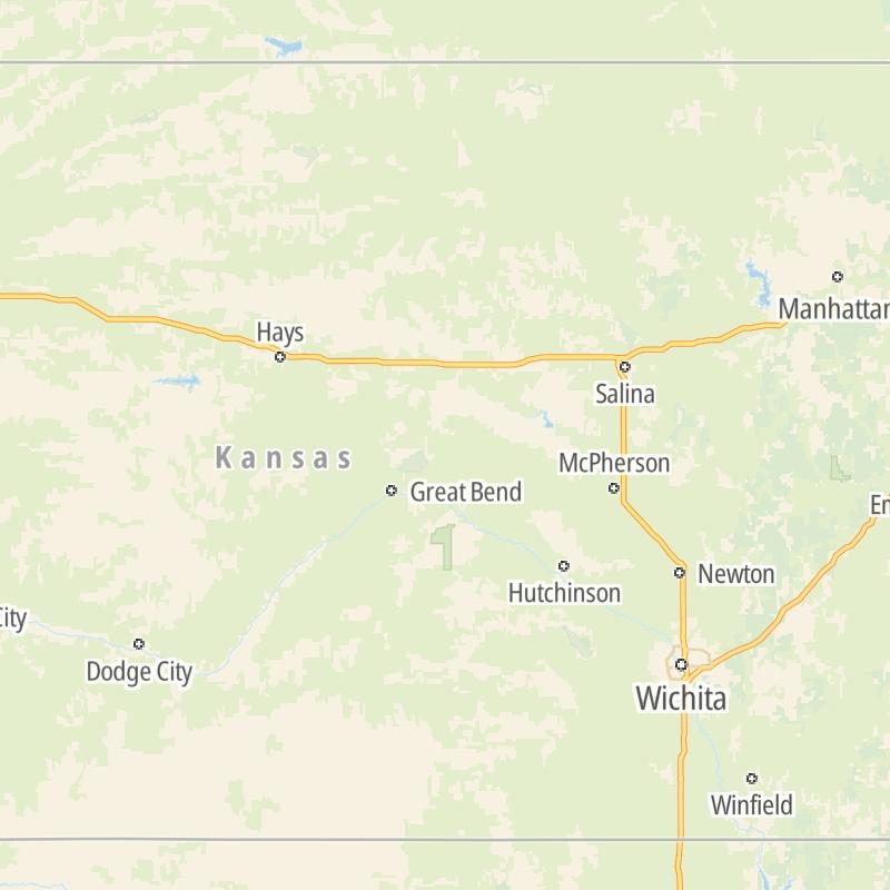 Maps Of The State Of Kansas