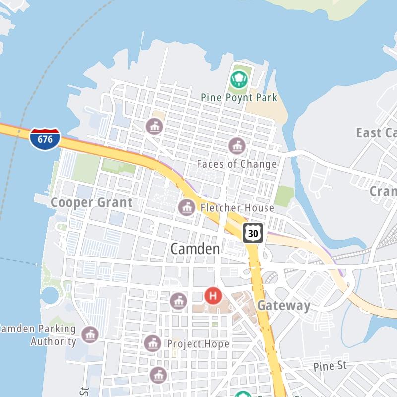 Benjamin Franklin Bridge static map