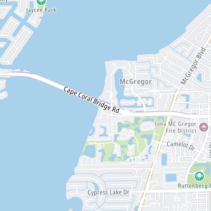 Cape Coral Bridge static map