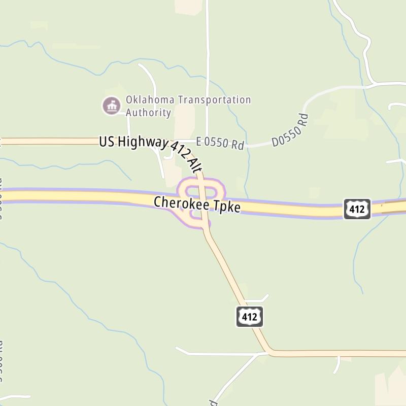 Cherokee Turnpike static map