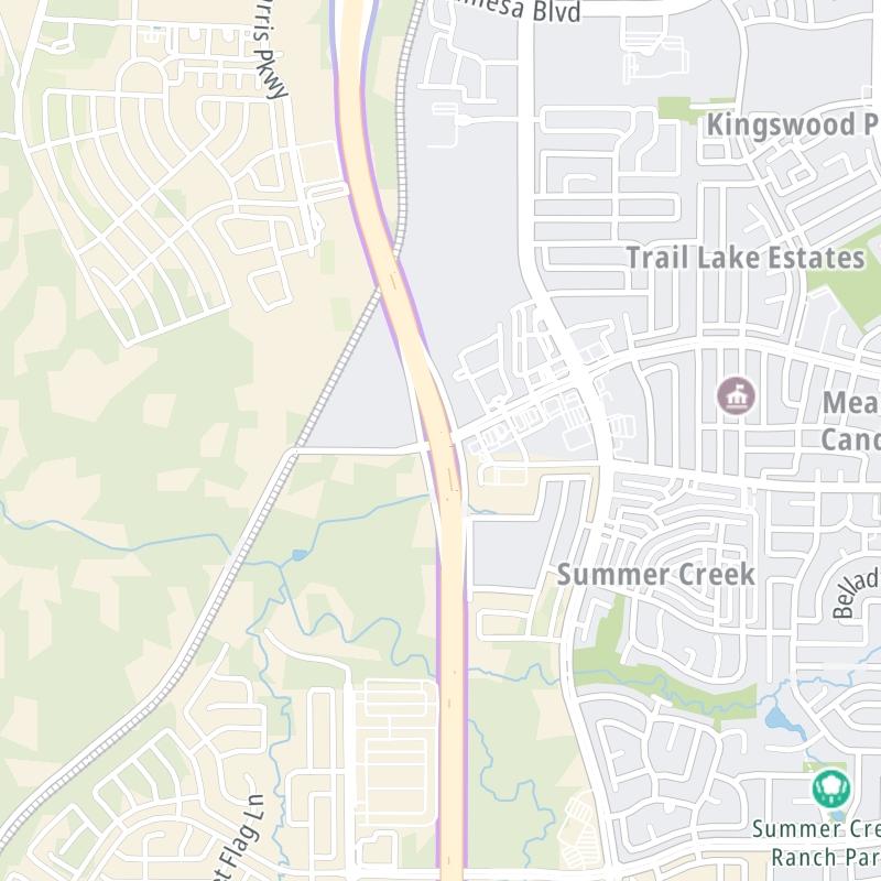 Static map a segment of the Chisholm Trail Parkway