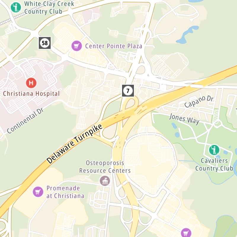 Delaware Turnpike static map