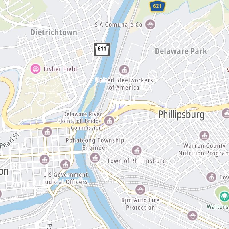 Easton Phillipsburg Toll Bridge static map