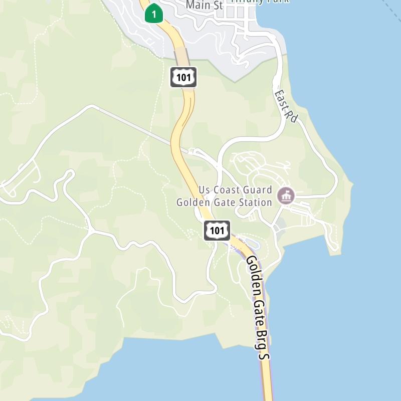 Golden Gate Bridge static map