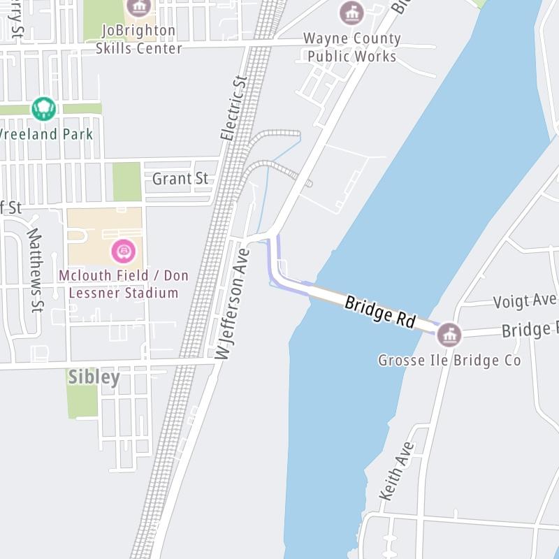 Grosse Ile Bridge static map