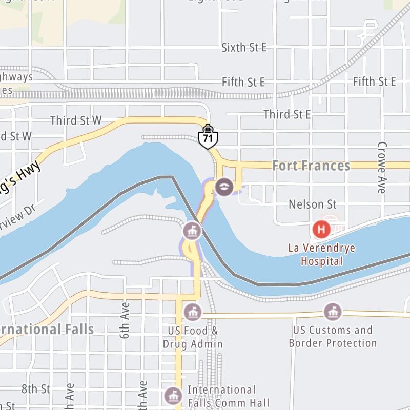 International Bridge static map