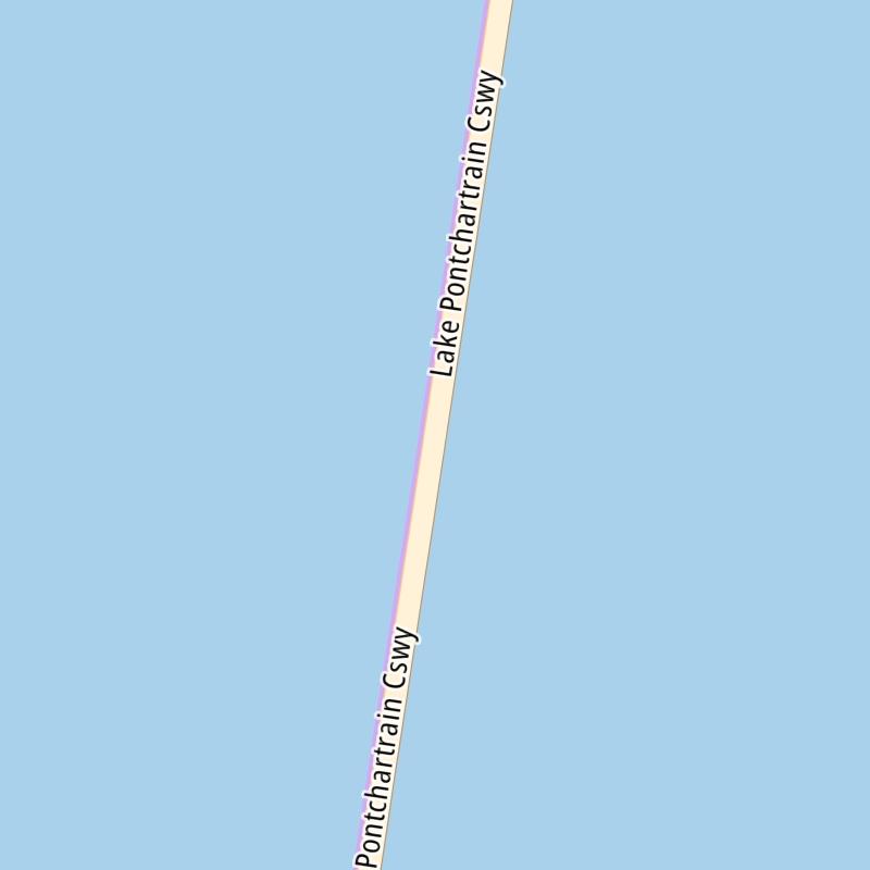 Lake Pontchartrain Causeway static map