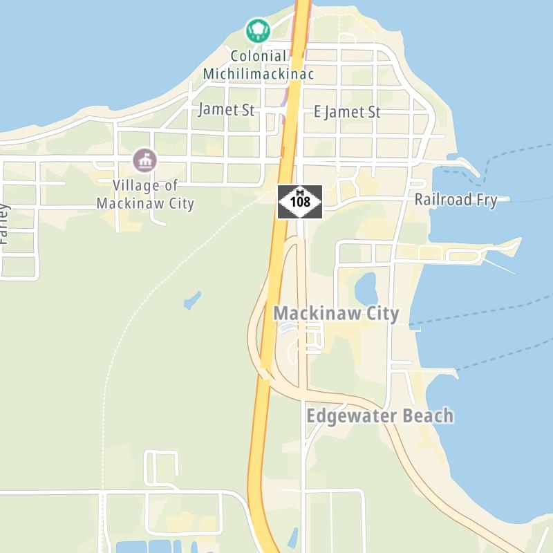 Mackinac Bridge static map