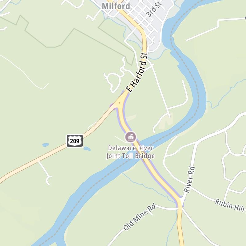 Milford Montague Toll Bridge static map