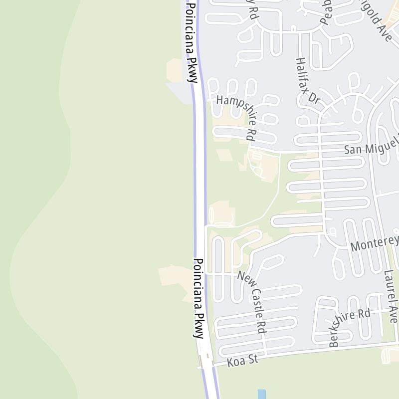 Poinciana Parkway static map