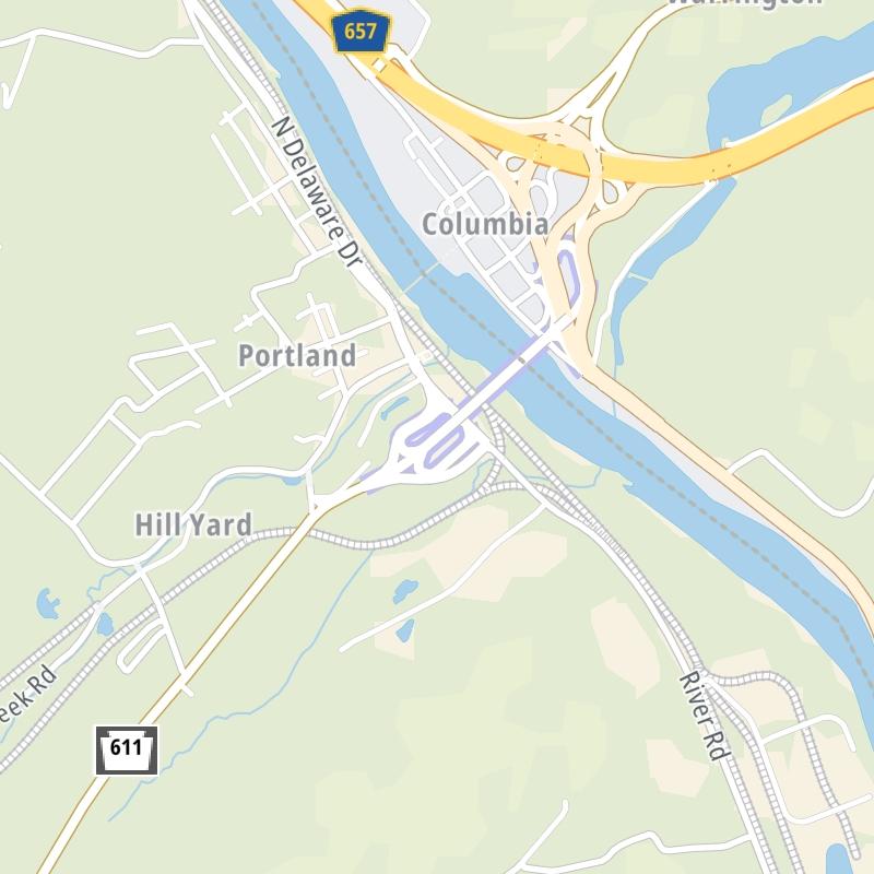 Portland Columbia Toll Bridge static map