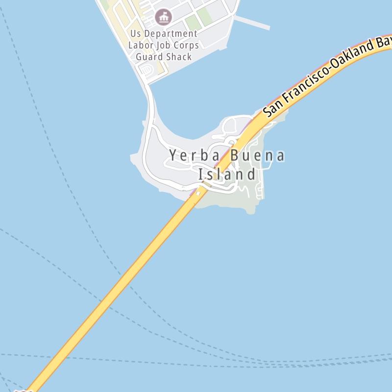 Static map a segment of the San Francisco Oakland Bay Bridge