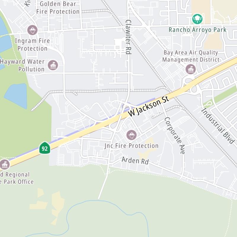 San Mateo Hayward Bridge static map