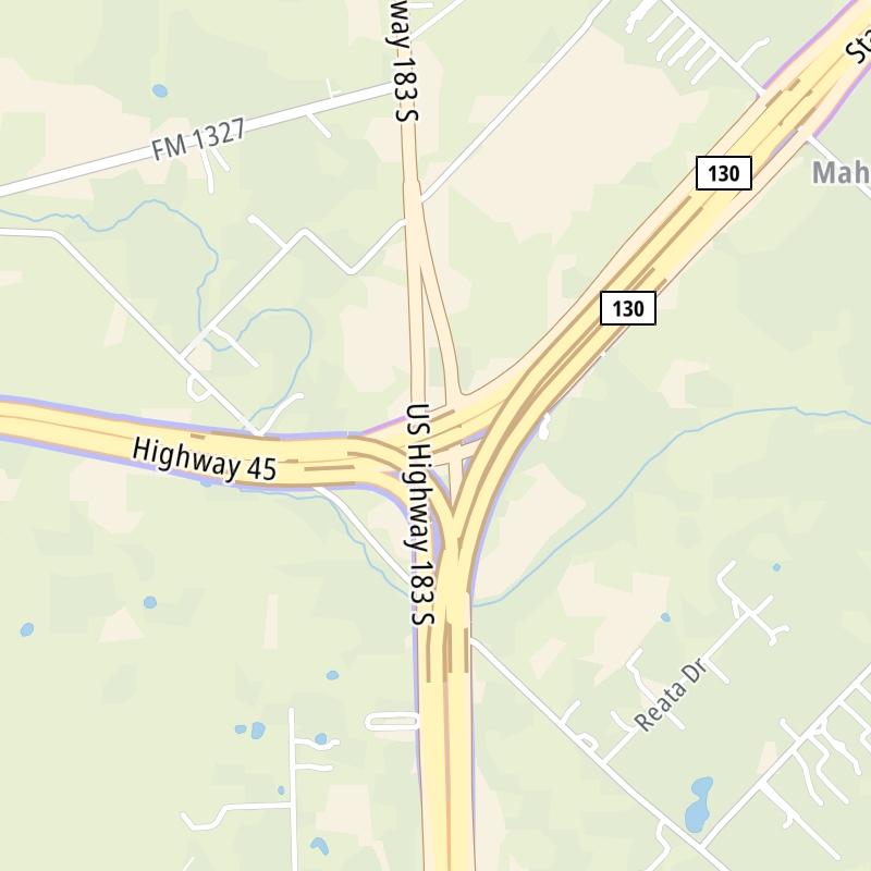 SH 45 SE static map