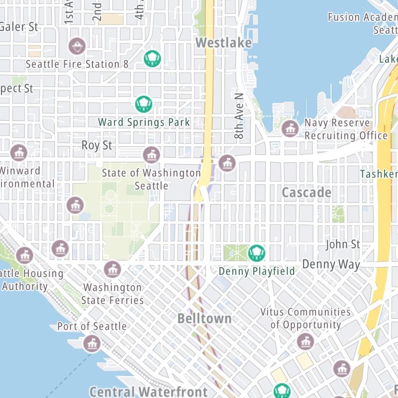 Static map a segment of the SR 99 Tunnel