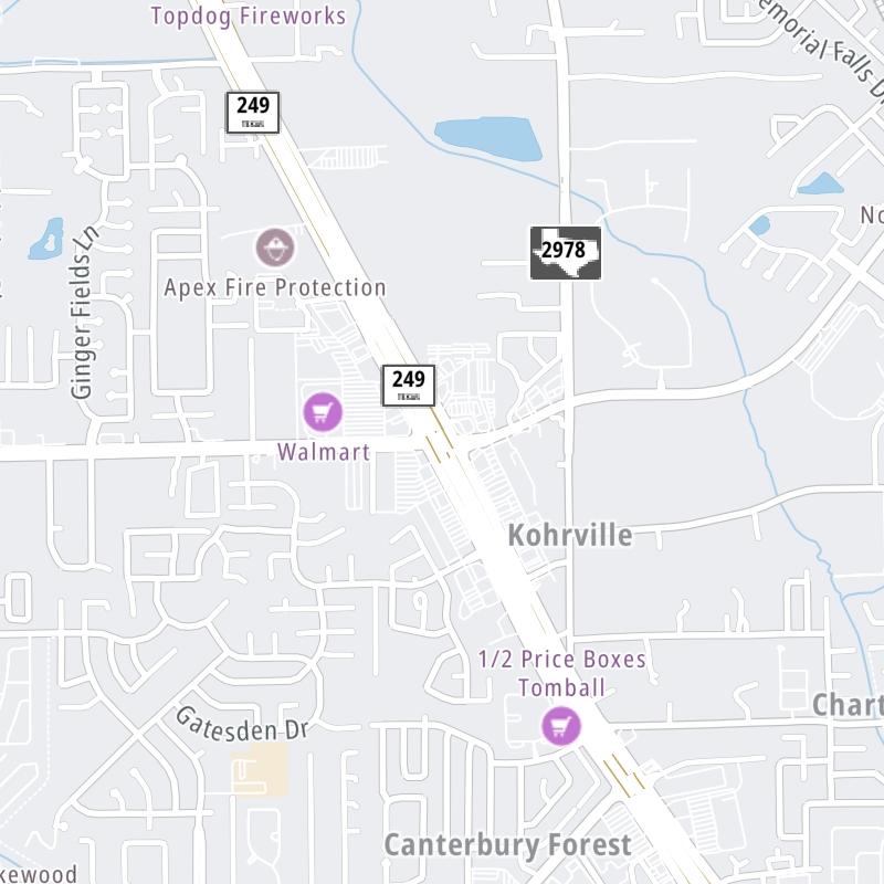 Tomball Tollway static map