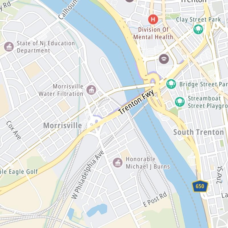 Trenton Morrisville Toll Bridge static map