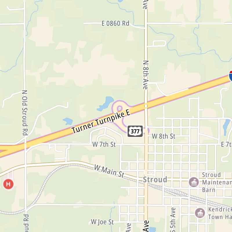 Turner Turnpike static map
