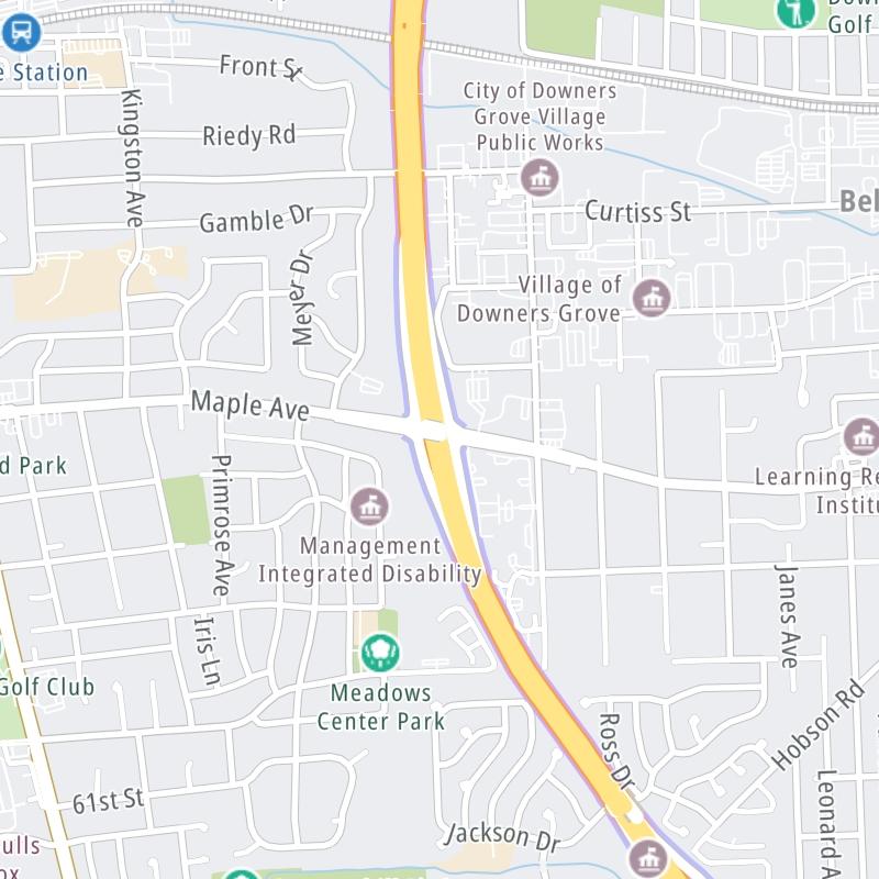 Static map a segment of the Veterans Memorial Tollway