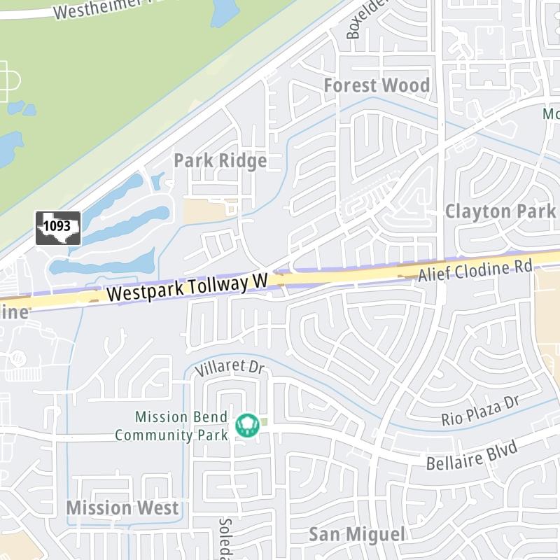 Westpark Tollway static map