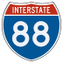Ronald Reagan Memorial Tollway road marker