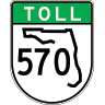 Polk Parkway road marker