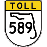 Suncoast Parkway/Veterans Expy road marker